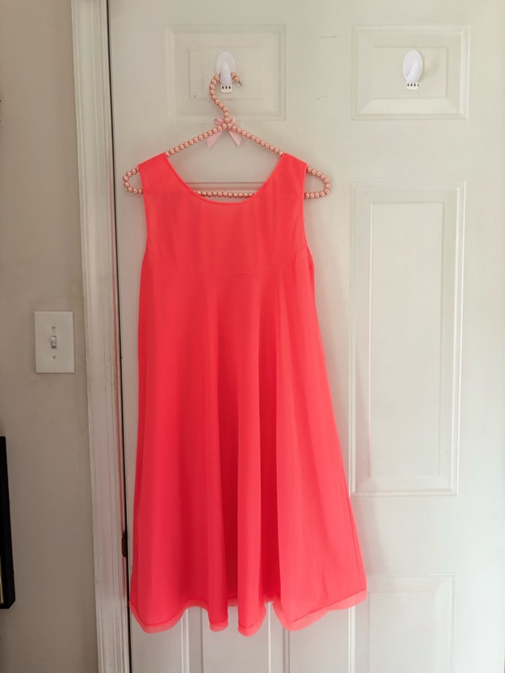 VTG 60’s Neon Orange Nylon Babydoll Nightgown Size M - Picture 10 of 10